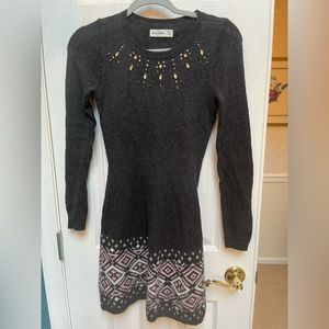 Abercrombie Kids grey and pink sweater dress